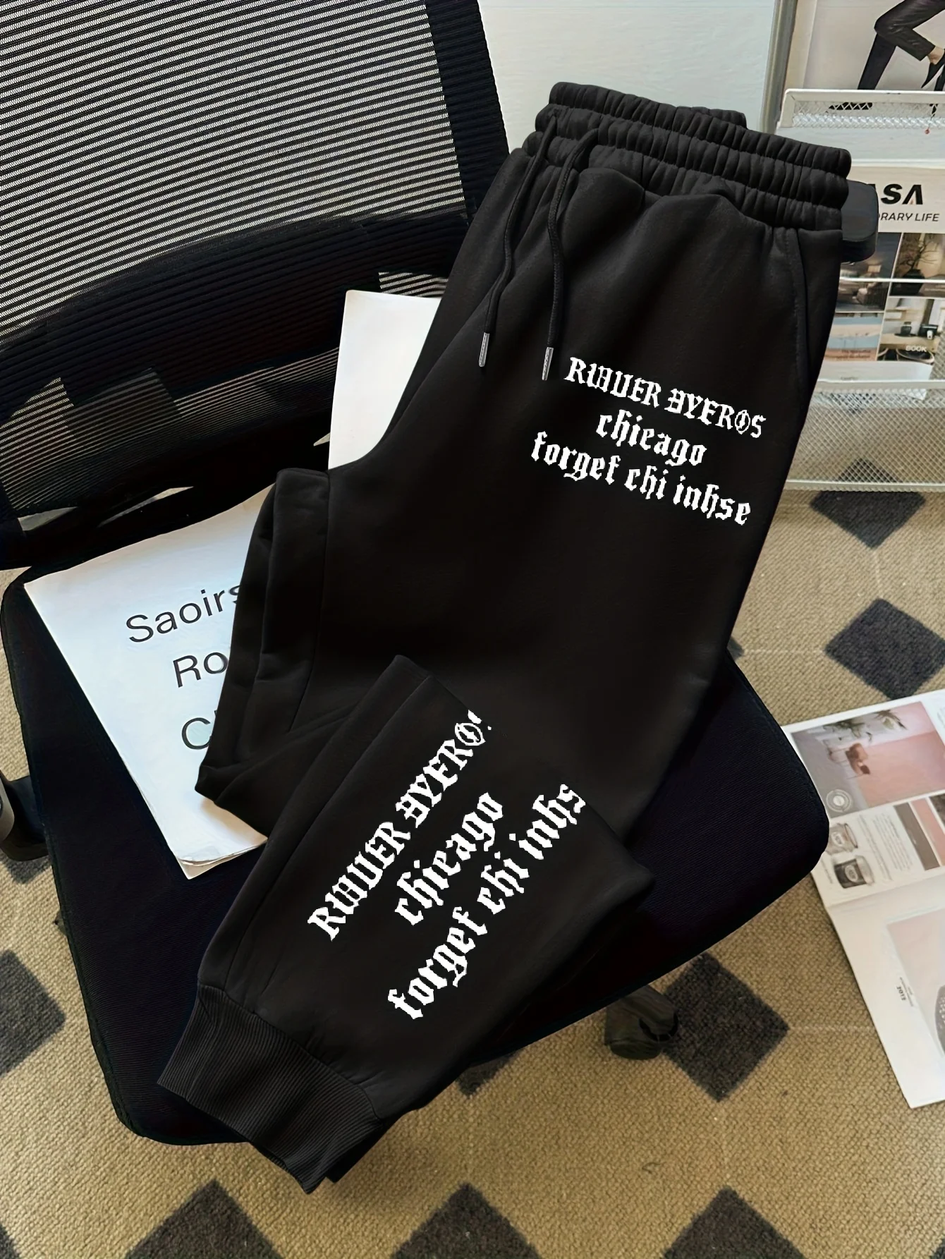 

New men's trousers for Spring and Autumn 2025 skin-friendly soft casual and fashionable 3D printed street men's trousers