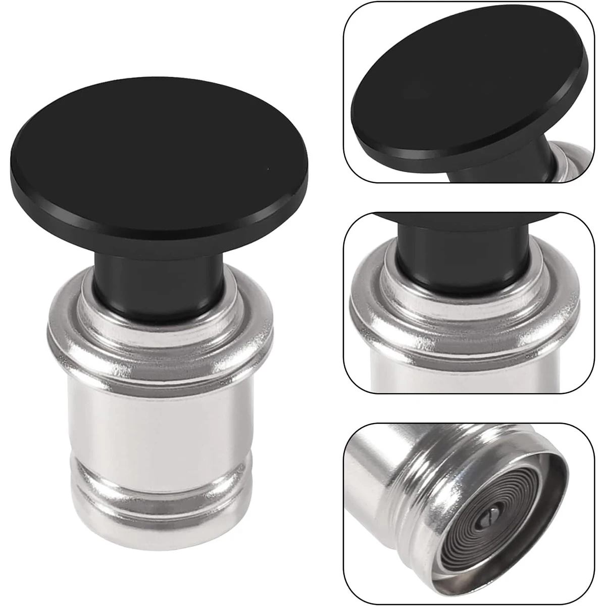 

Замена автомобильного прикуривателя, 12-вольтовая алюминиевая кнопка, подходит для большинства автомобилей, автомобильные аксессуары из анодированного алюминия