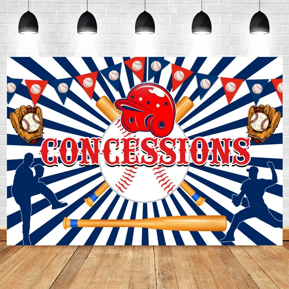 เบสบอลฉากหลังเด็กทารกฝักบัวเด็กวันเกิด Party ปรับแต่งการถ่ายภาพพื้นหลังตกแต่งแบนเนอร์โปสเตอร์ Photo Studio Props