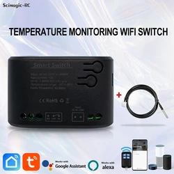 Tuya WiFi Smart Temperature Switch 220V Controller 2000W Intelligent Thermostat With Energy Consumption Monitor Work With Alexa