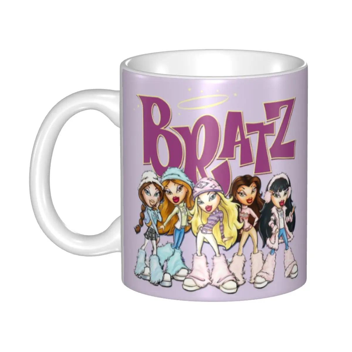 Cartoon Sexy Bratz Coffee Mugs DIY Custom Cartoon Manga Anime Ceramic Mug Creative Gift Outdoor Work Camping Cups