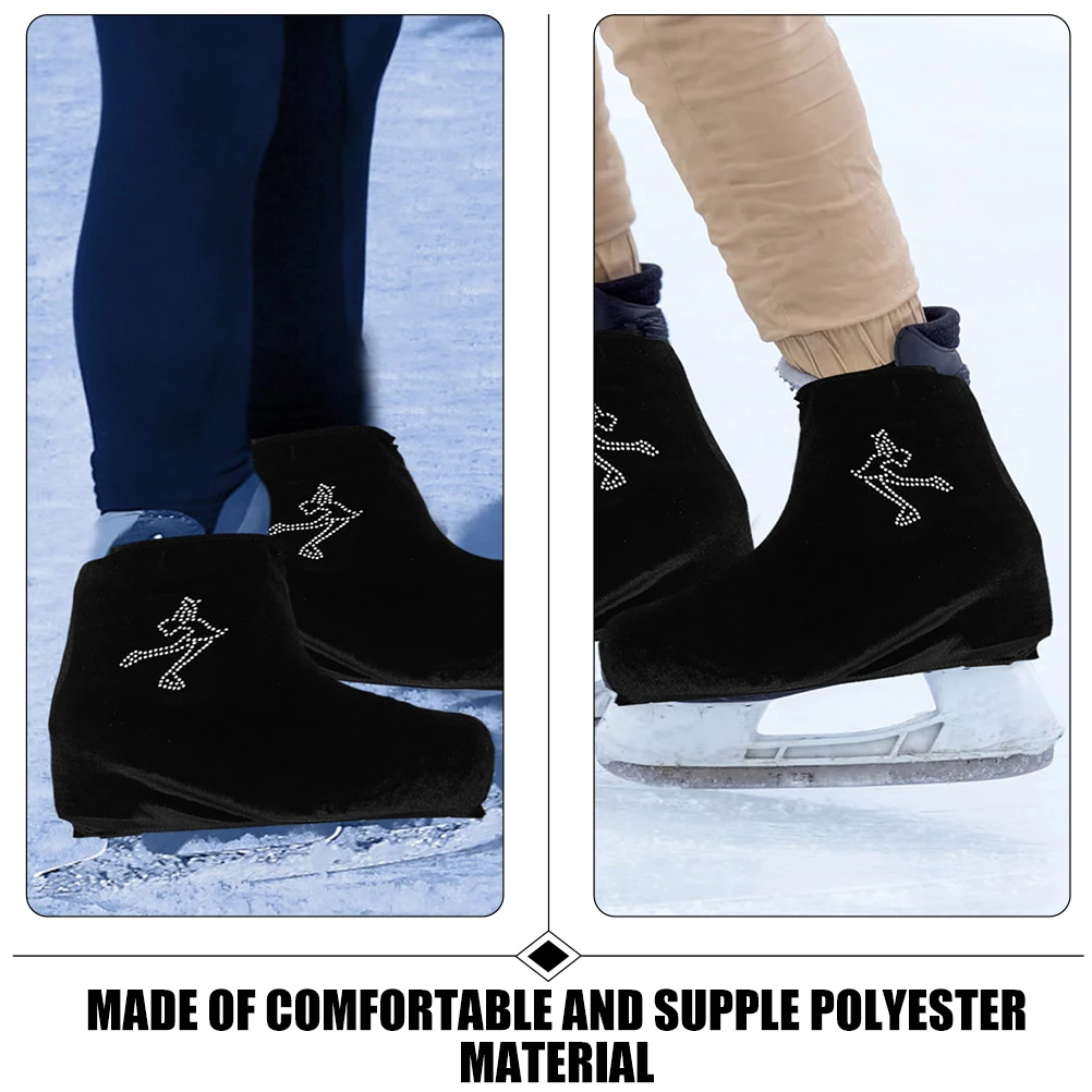 

Skate Skates Ice Portable Boot Protectors Polyester Wear Resistant Skates Boot Covers Elastic Covers Purple M Size