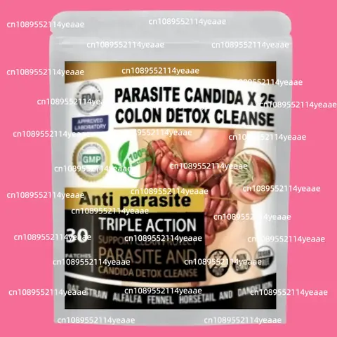 Remove Parasite ANTI PARASITE & CANDIDA DETOX Body Cleanse ULTRA FLASH COLON, 30 Patches, 1 Month Supply