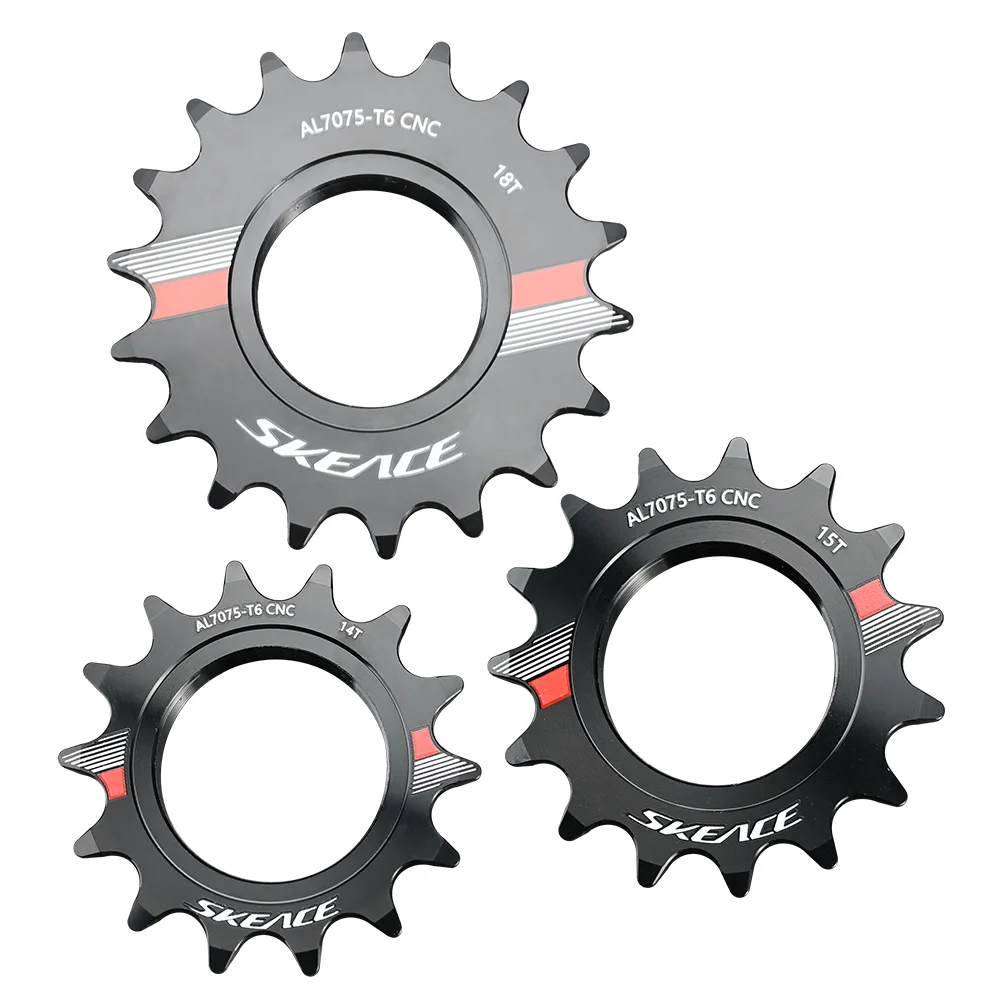 AliExpress SKEACE Bike Single-Speed Cassette 14T 15T 16T 17T 18T Fixed Gear Bicycle Flywheel Sprocket Cog Fixie Track Bike Locking Ring