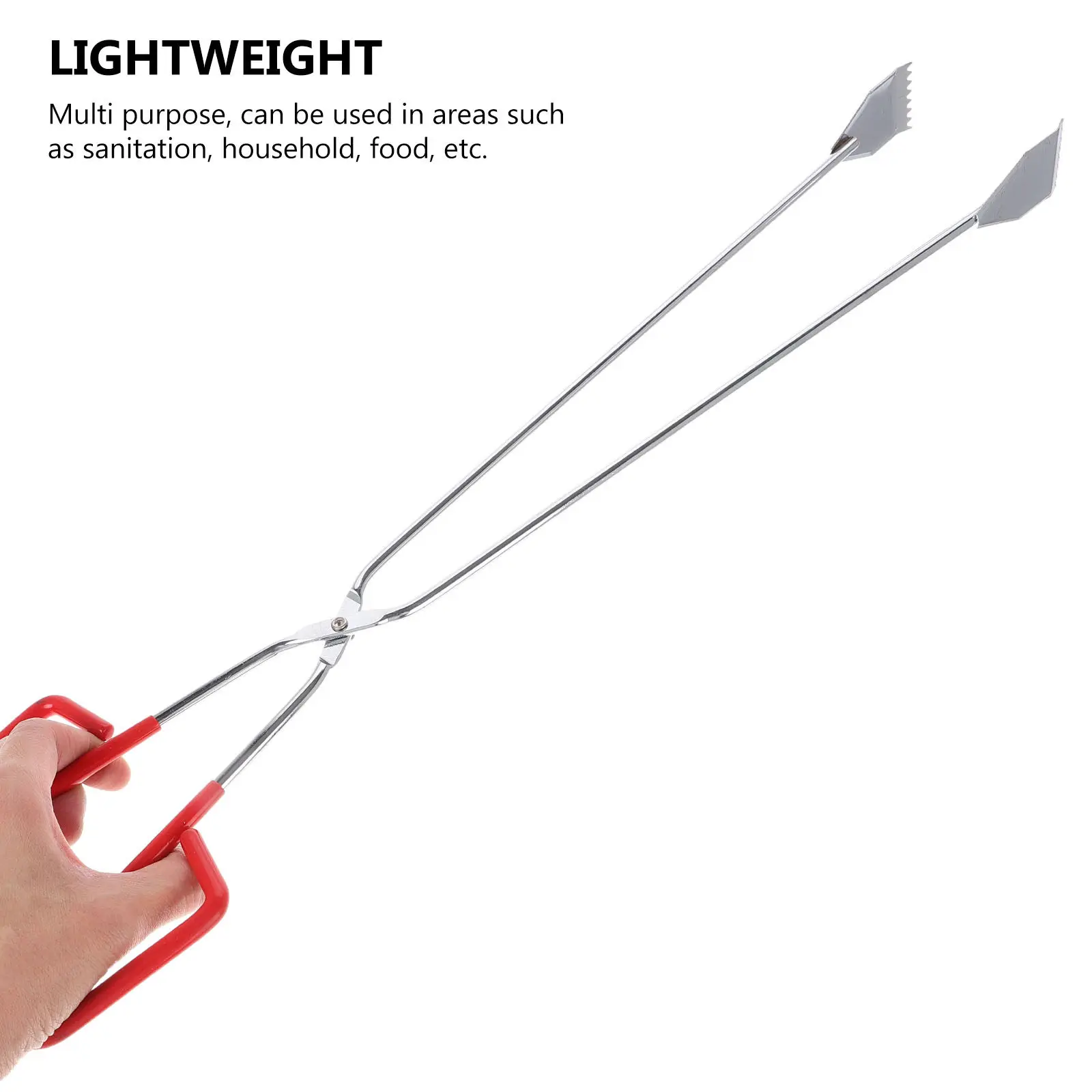 Heavy Duty Garbage Clamp Ergonomic Long Handle Trash Picker Grabber for Home Yard Outdoor Cleaning Reusable Metal Pickup Tool