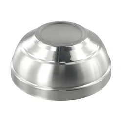 Eco-friendly Double Layer Insulation Stainless Steel Bowls Kitchen Flatware Salad Bowl Thermal Insulation Deep Dish Tableware