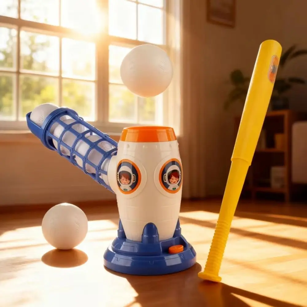 Creative Children Baseball Ball Colorful Remote Control Baseball Throwing Machine Retractable Training Aid
