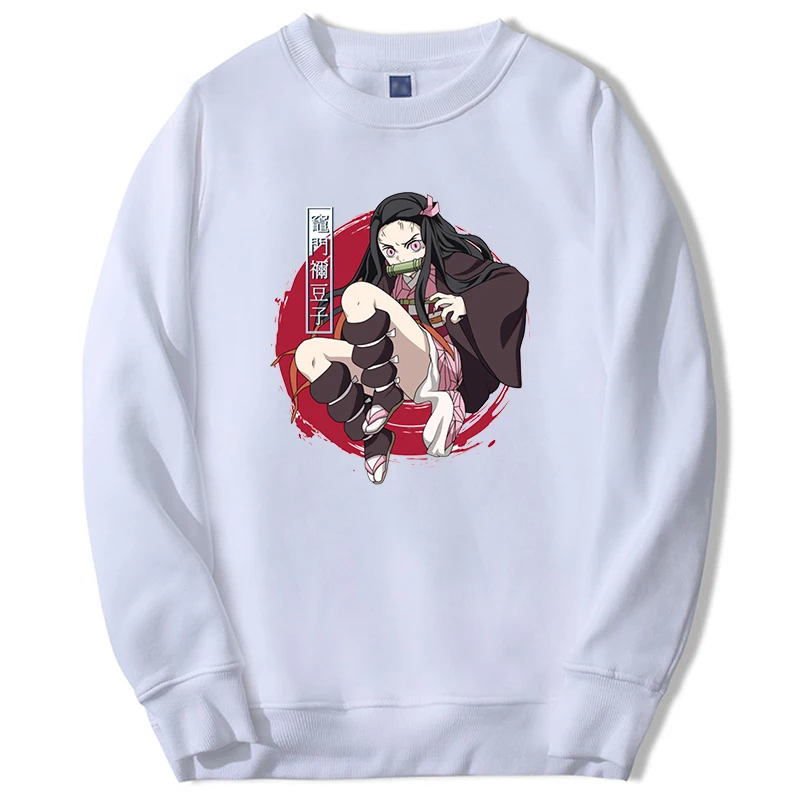 

Demon Slayer Anime Hoodies Sweatshirt Men Nezuko Figure Mangas 2024 New Sweatshirts Loose Harajuku Hip Hop Moletom Streetwear