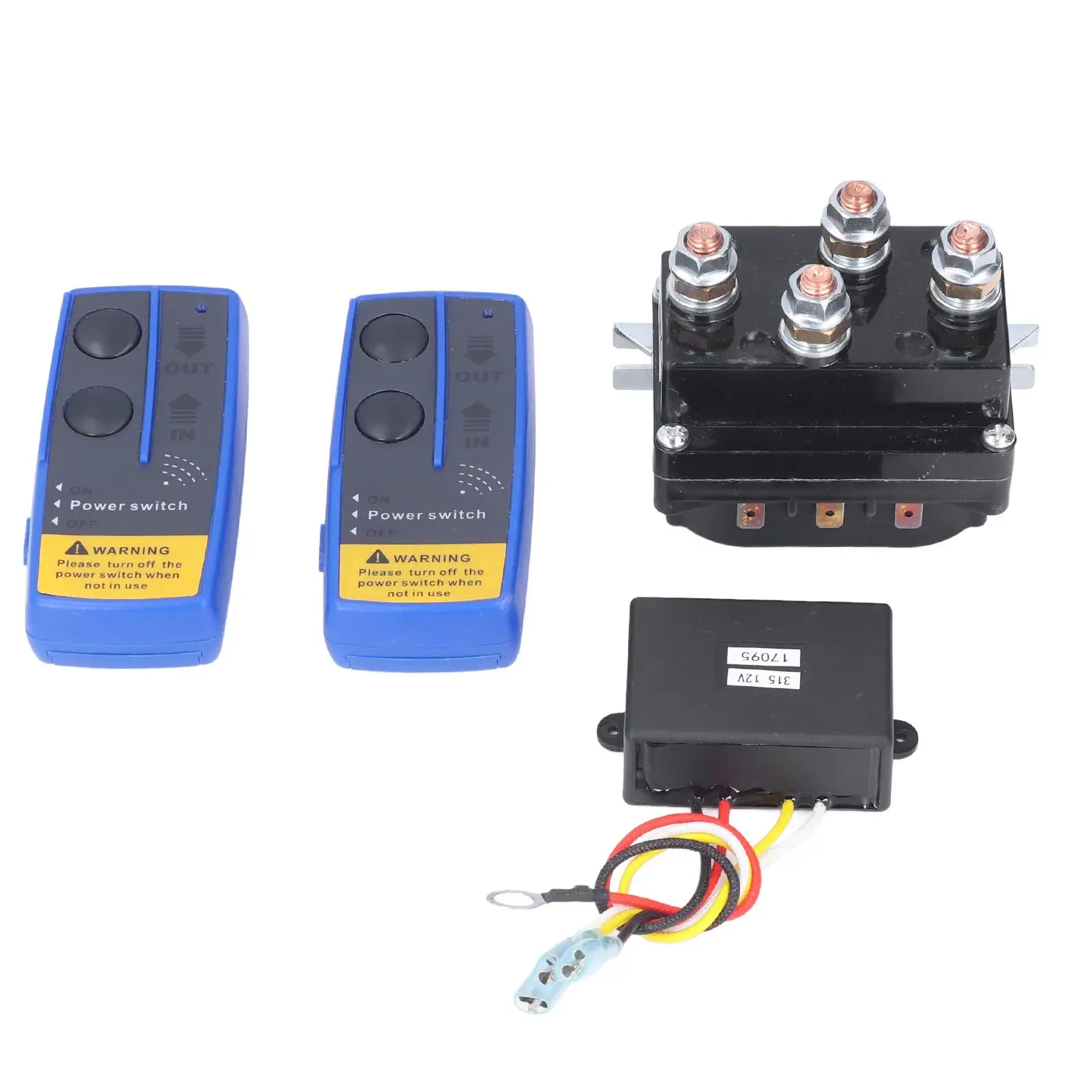 

500A 12V Winch Solenoid Relay Contactor Kit for 8000-12000lb Truck SUV Remote Control