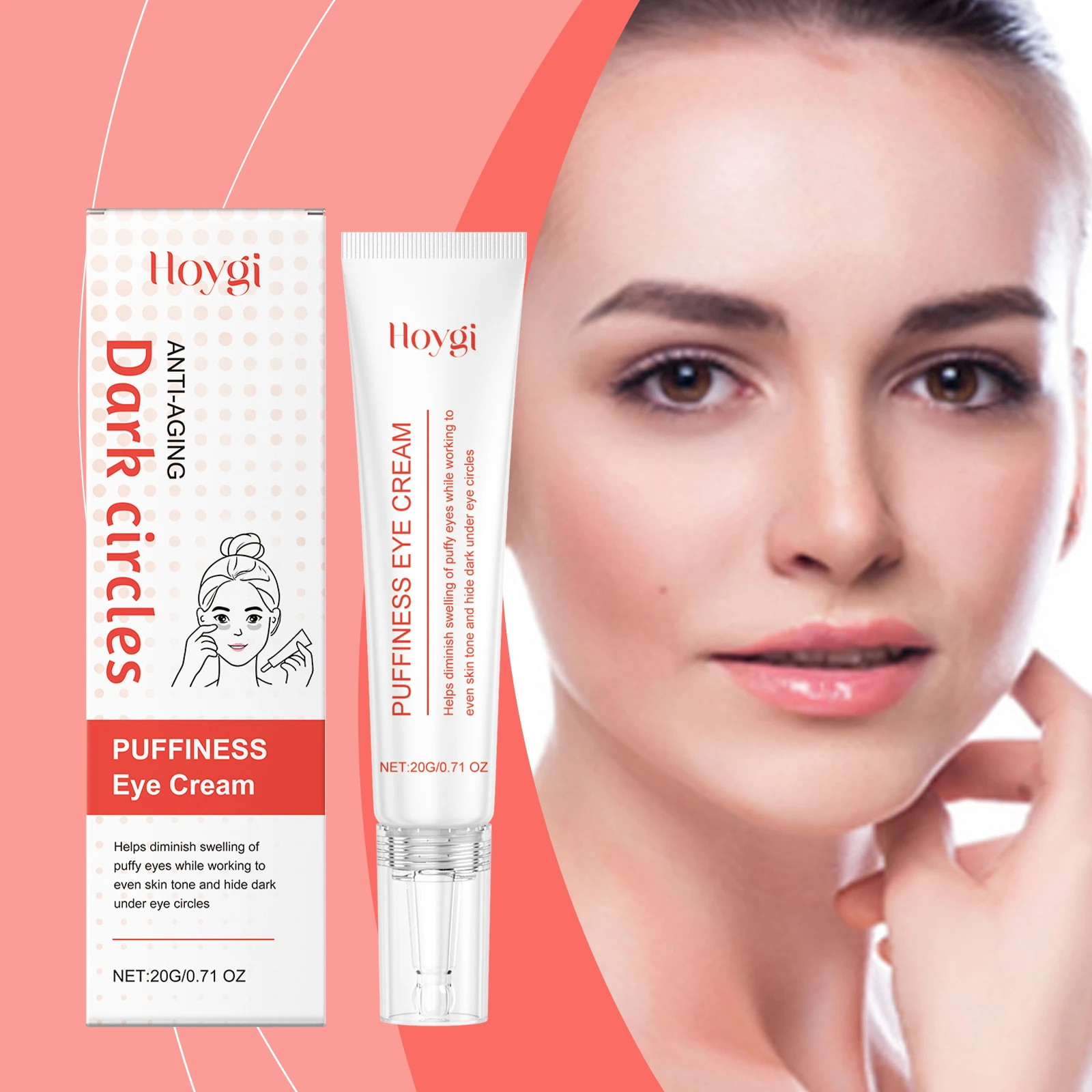 "파크 서클 퍼피니스 아이 크림 – 다크서클 & 언더 아이 트리트먼트, 데퍼핑 아이 크림 포 백, 브라이트닝 포뮬러, 20g