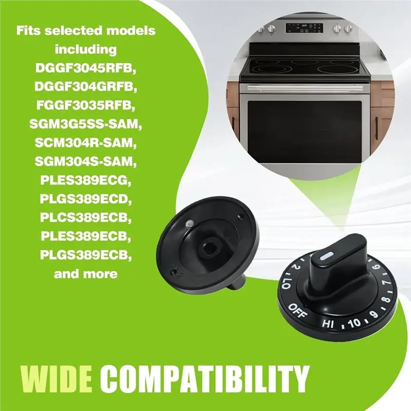 A69M-5-Pack 12200035 Stove Burner Control Knob Replacement For Jenn Air