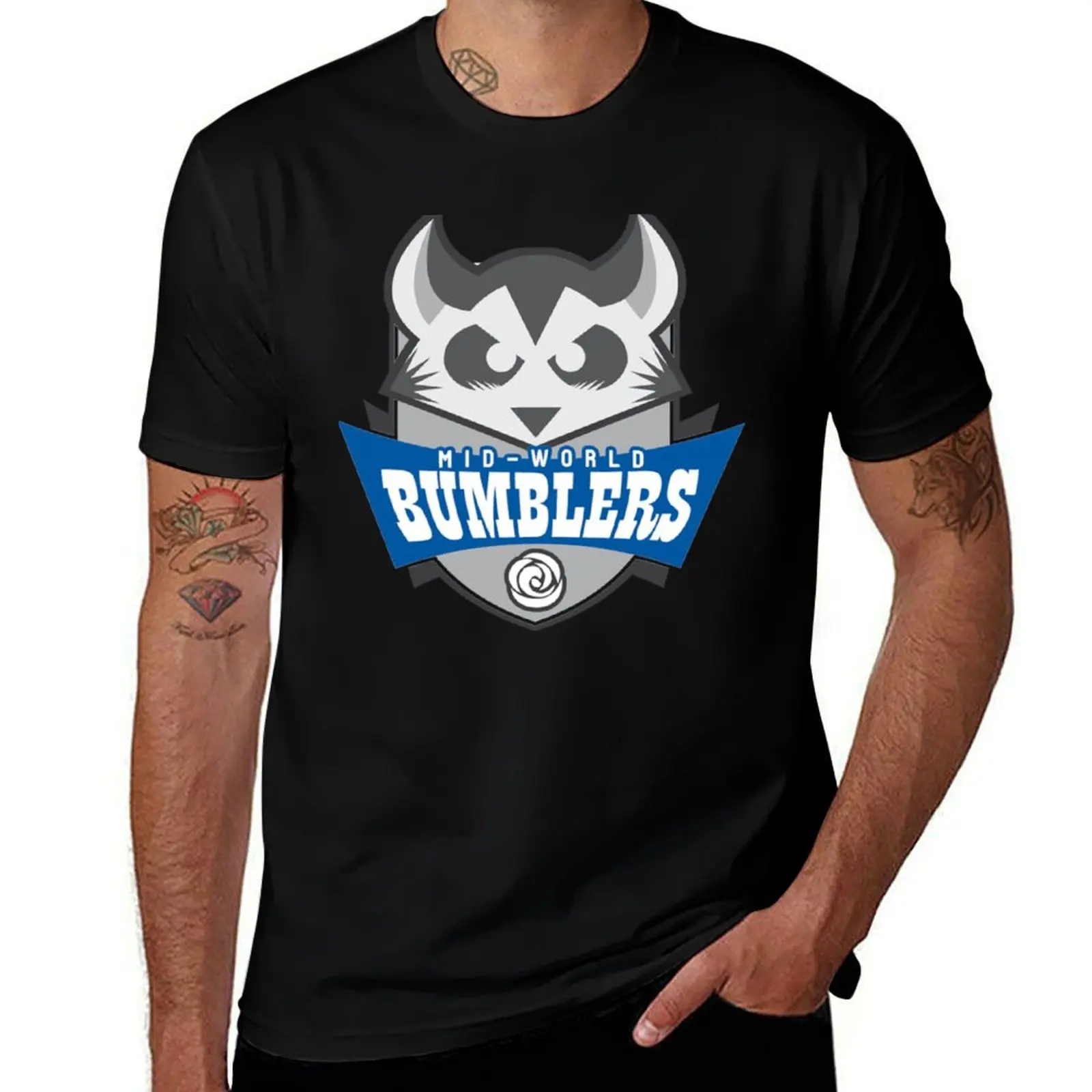 The Mid-World Bumblers Essential T-Shirt Relaxed Fit Casual Short Sleeve Top T-Shirt