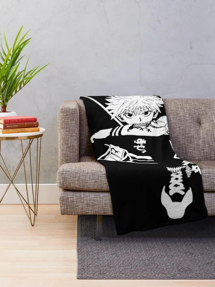 Kill-ua Zo-ldyck Hunter-xhunter Throw Blanket Decorative Sofa Softest Blankets