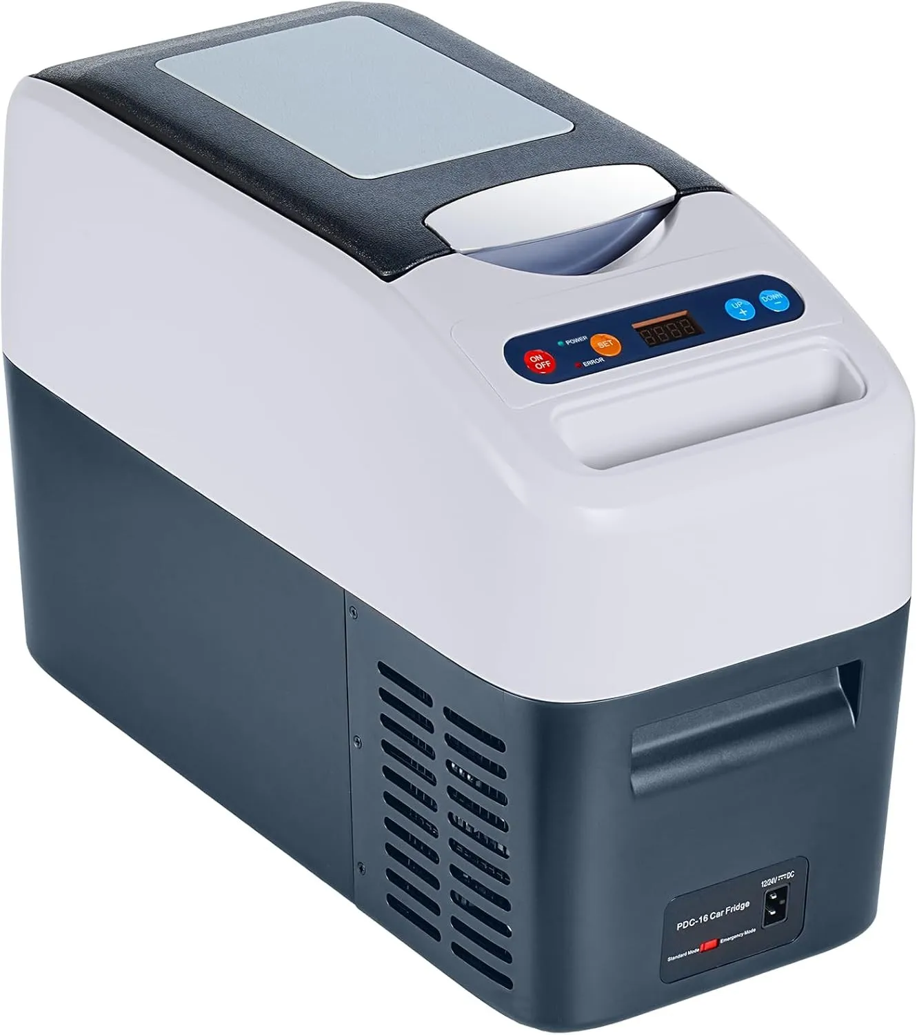 

Портативный автомобильный холодильник, 12-вольтовый, тонкий дизайн, 0 ℉ ~50 ℉ 17 кварт