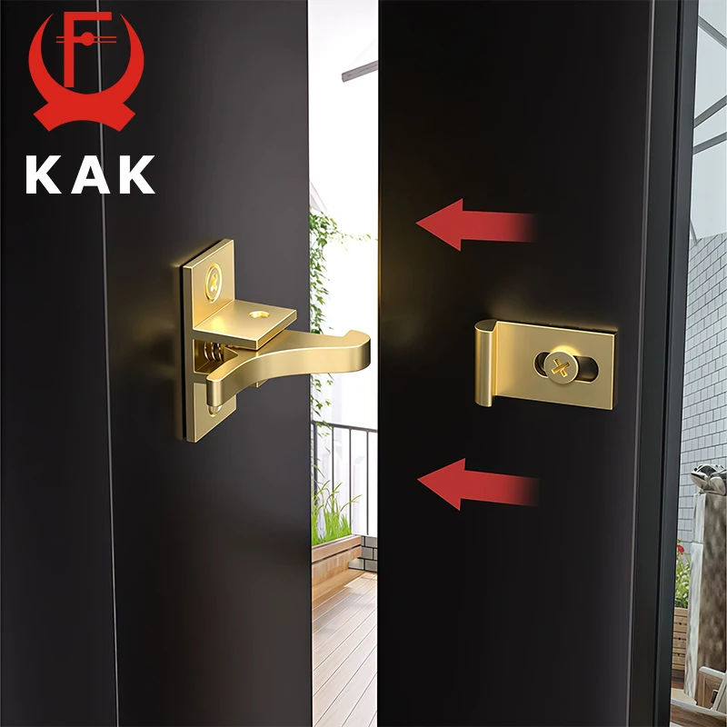 KAK Vintage Brass Bird Latch Lock Chinese Style Door Buckle Lock Bolt Anti-Theft Door Window Lock Sliding Door Lock Hardware