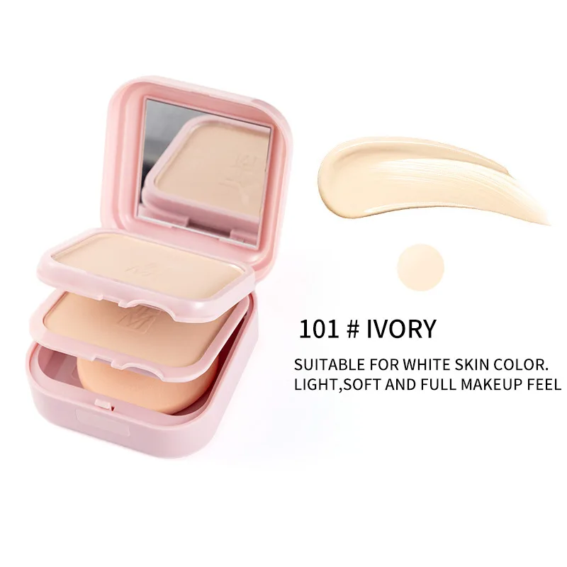 TLM – gâteau en poudre nacrée Double couche, 32g, correcteur longue durée à commande d'huile, maquillage éclaircissant