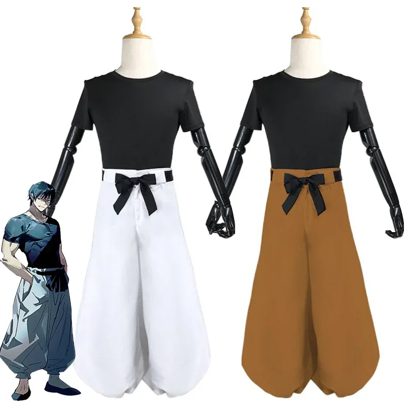 Anime Jujutsu Kaisen Fushiguro Toji Cosplay Costume Uniform Set Man Top Pants Suit Halloween Costume