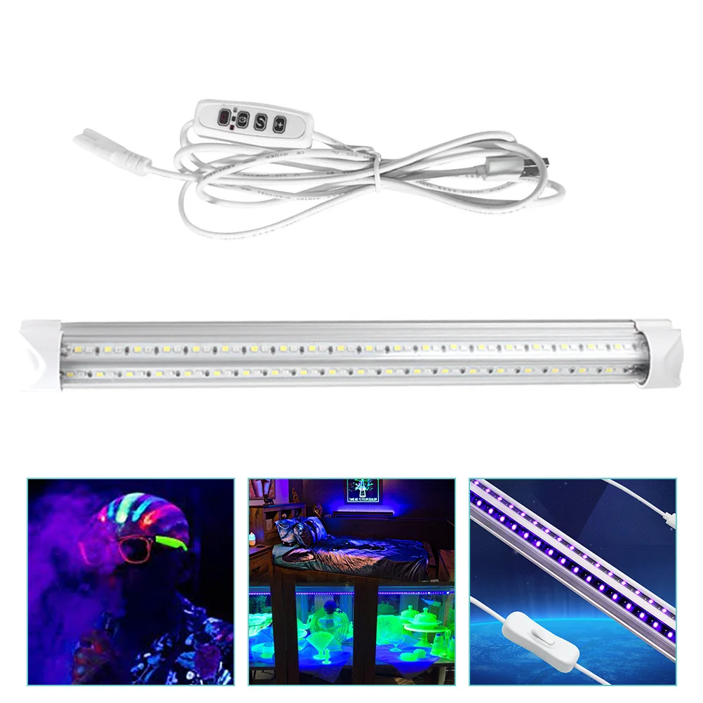 

Led Black Light Tube Usb Powered For Party Stage Dj Ktv Bar Uv Fluorescent Lamp Glow In The Dark Lighting