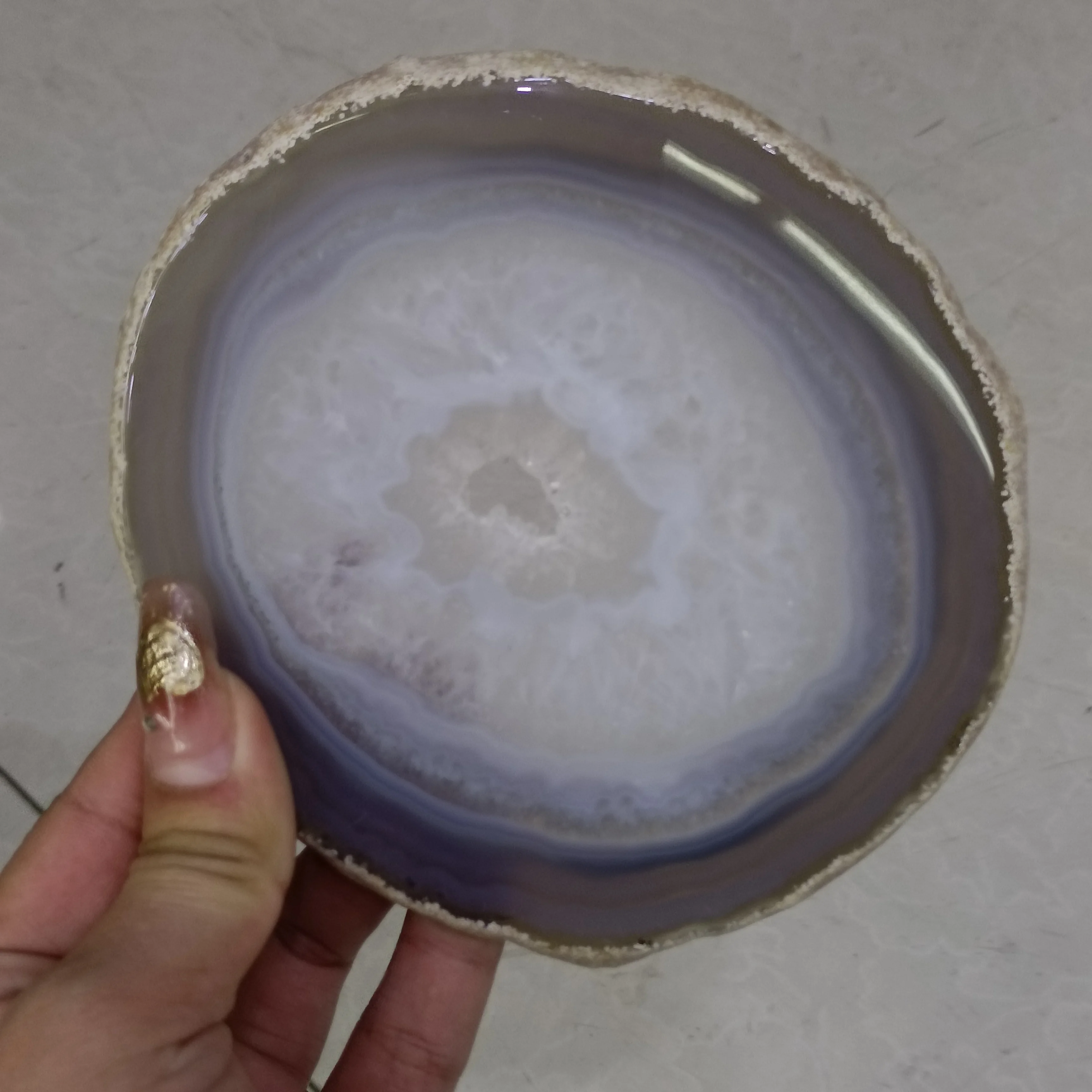 1pc Natural Agate Slice Gems Healing Reiki Crafts Crystal Stone Onyx Coaster Beverage Holder Mat Decor Plates