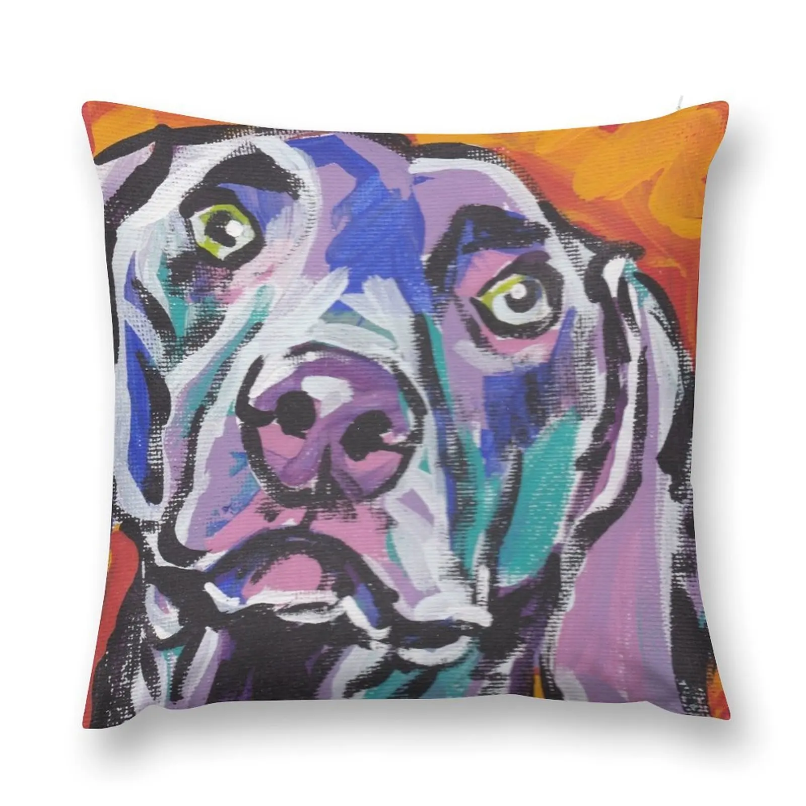 Weimaraner Dog Bright colorful pop dog art Throw Pillow pillow pillowcase Sofa Cover Pillowcases For Pillows pillow