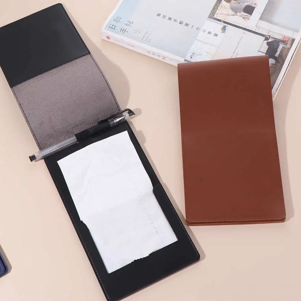 

PU Leather Golf Score Book Yardage Book Lightweight Golf Scorecard Holder 3 Colors Compact Score Notebook Golf Golf Accessories