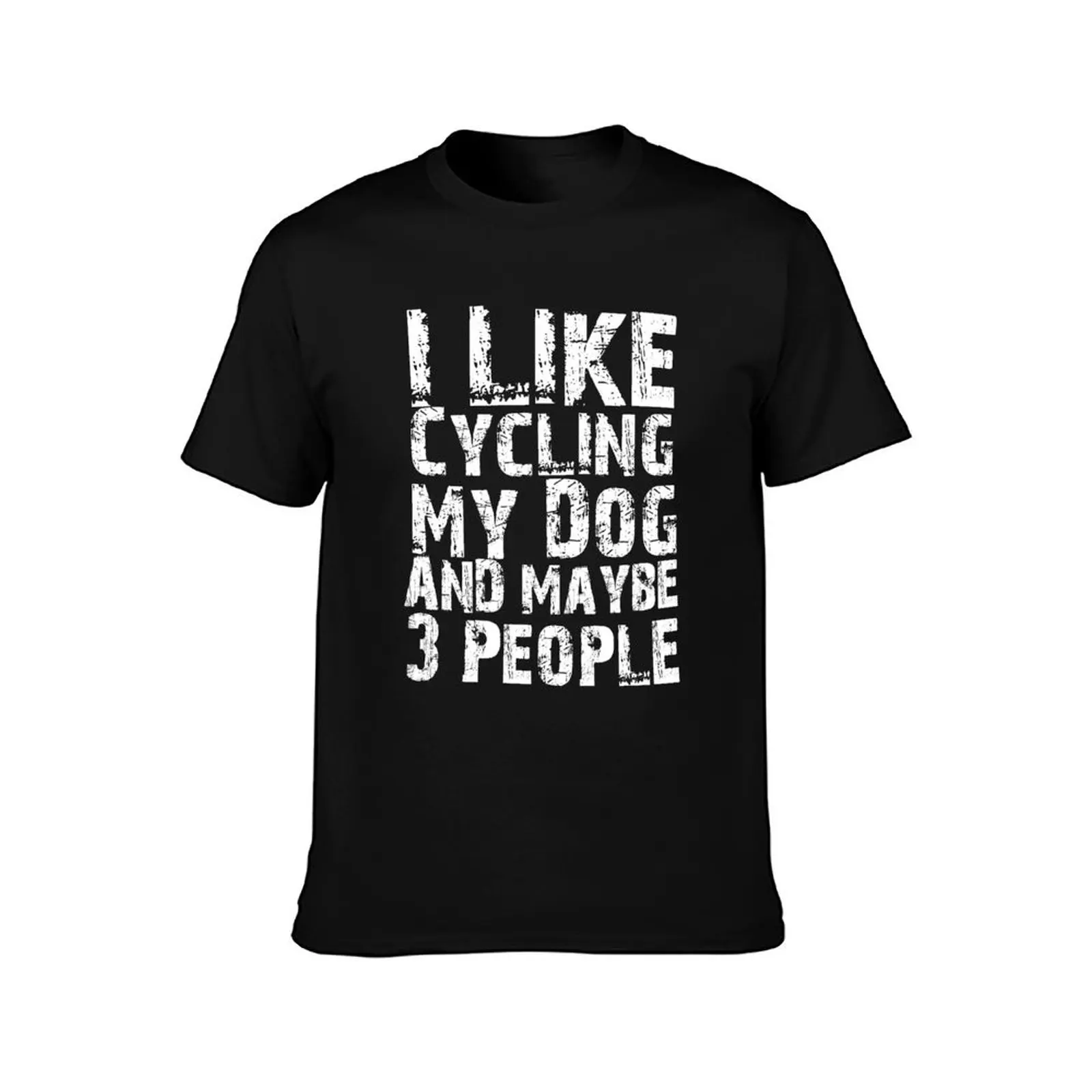 I Like Cycling My Dog And Maybe Three People Funny Dog Lovers T-Shirt essential t shirt T-Shirt
