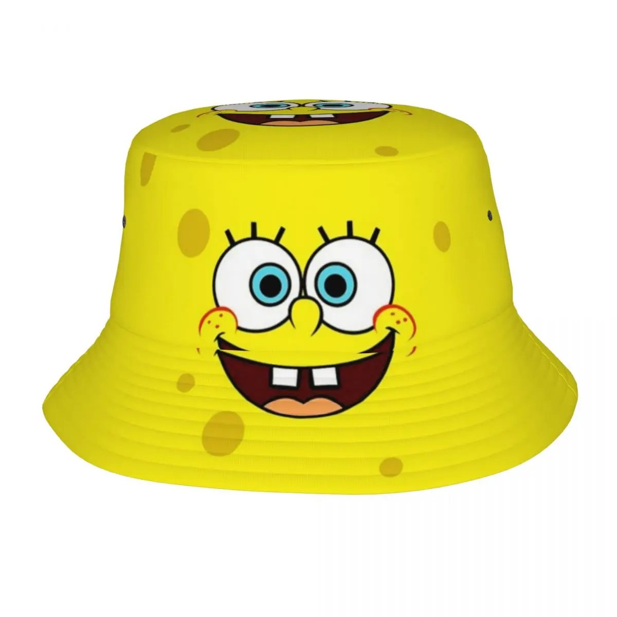 Trendy Spongebobed Bucket Hat For Woman Lightweight Fisherman Hat Cap Beach Headwear