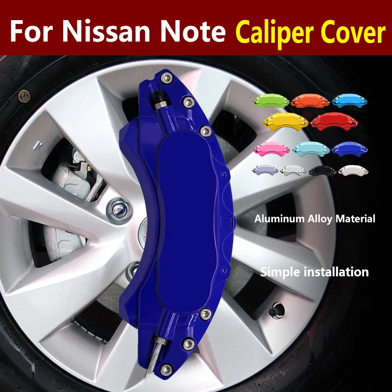 

For Nissan Note Car Brake Caliper Cover Aluminum Alloy Metal Sense Advance Drive SR Hatchback 4 Door