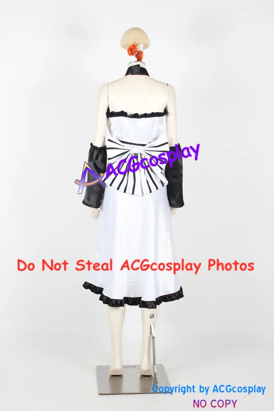 K-On! Azusa Nakano Cosplay Costume acgcosplay dress include stockings and headdress