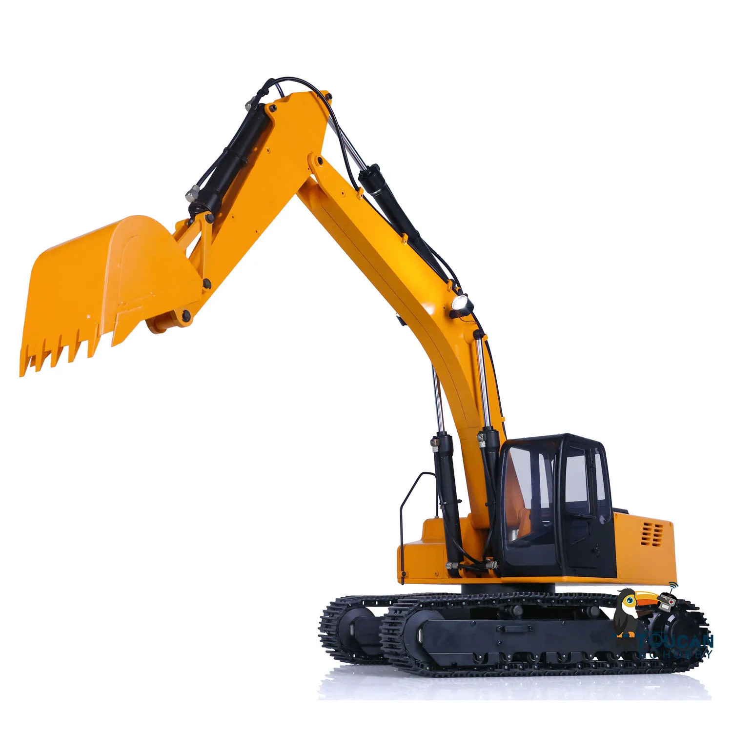 

JDM 1/12 Hydraulic Excavator Painted RC Model with Pump Tracks Light Radio Control Remote Control for Construction Toy Collector