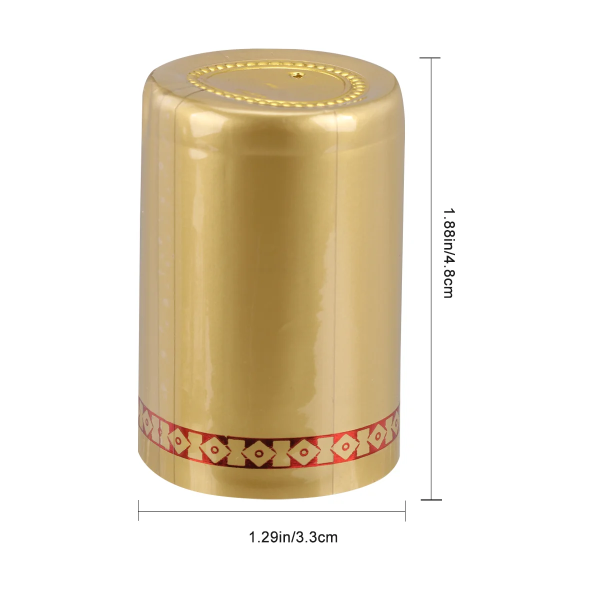Cápsulas de barra superior termorretráteis com tampa vermelha para abridor de cerveja com rolha