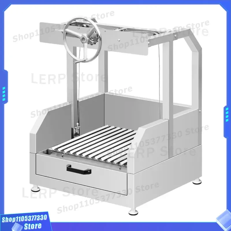 Table Top Camping Portable Charcoal Grill Built-in Stainless Steel Bbq Grill Outdoor With Height Adjustable V-Grate