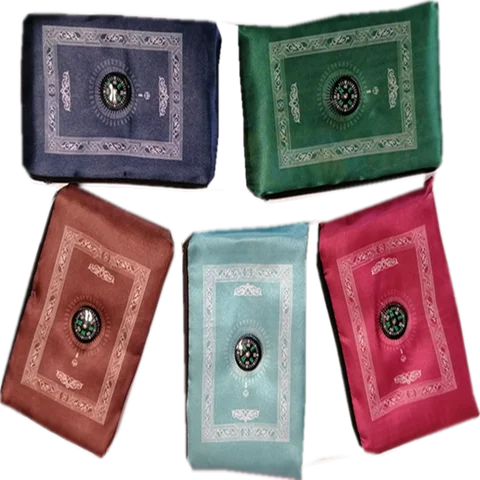 Portable Waterproof Muslim Travel Mat Islam Carpet Pocket Size Portable Prayer Mat, Soft Material High Quality 110x65cm