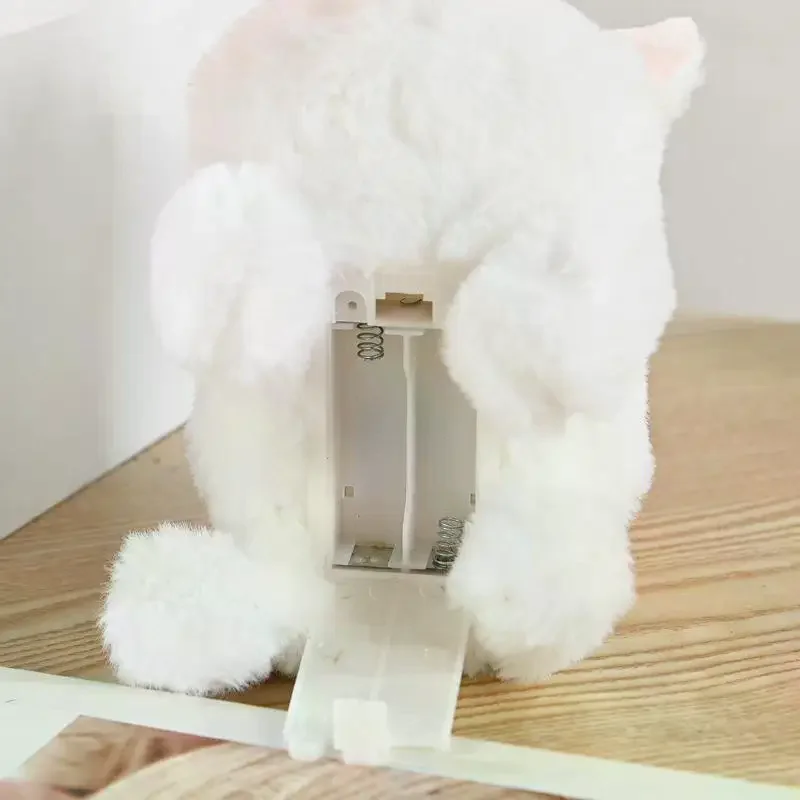 Interaktywna, realistyczna, bezpieczna elektroniczna zabawka pluszowa w kształcie zwierzęcia, miękka, przyjazna dla skóry, robot z inteligentnym sterowaniem głosowym dla dzieci na Wielkanoc.