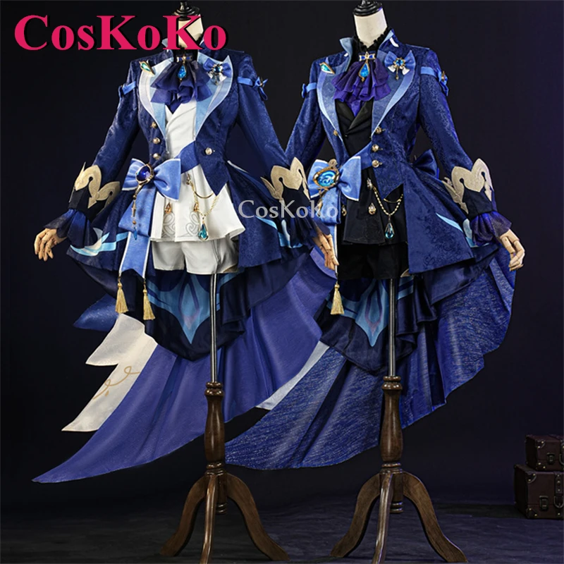 CosKoKo Furina Cosplay Game Genshin Impact Costume Focalors Sweet Elegant Cute Uniforms Halloween Party Role Play Clothing S-XXL