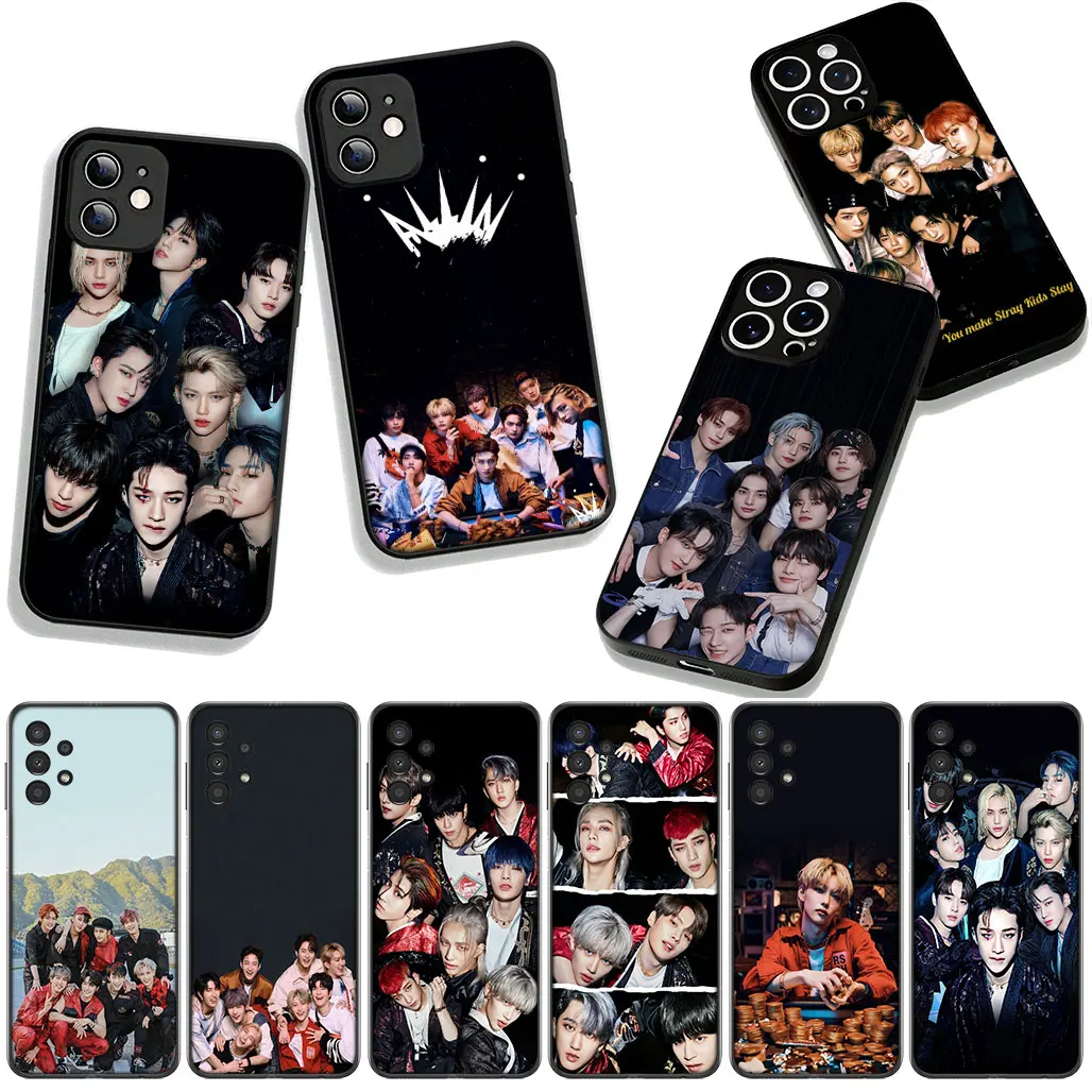 כיסוי טלפון לילדים S-Strays K-POP Kpop עבור OPPO A40 A60 A80 A18 A16 A17 A38 A78 A79 A54 A57 A58 A3 Pro A96 A15 A12