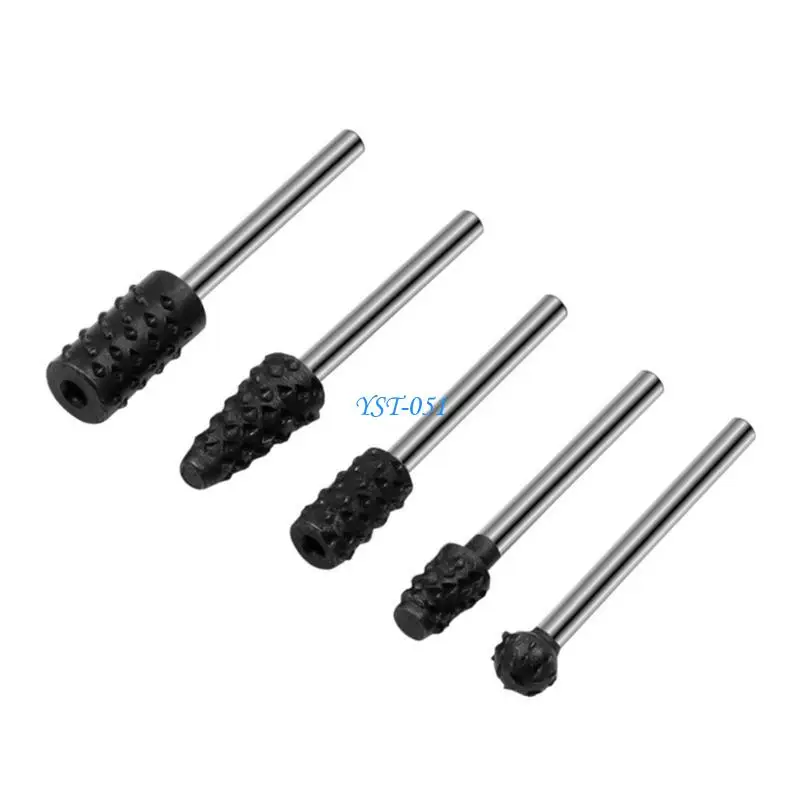 

E15A 10Pcs Drill Bit Rotary Rasp File Set for Woodworking Knife Carving Tool