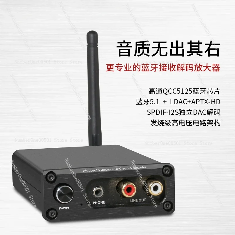 Bluetooth audio receiver decoding lossless fiber coaxial Ldac power amplifier speaker hifi bluetooth wireless adapter