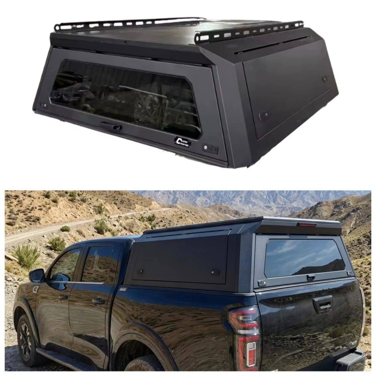 Waterproof Spoiler Pickup Hardtop Canopy  Aluminum Alloy for Tacoma RAM DMAX GMC Hilux Ford F150 BYD Shark