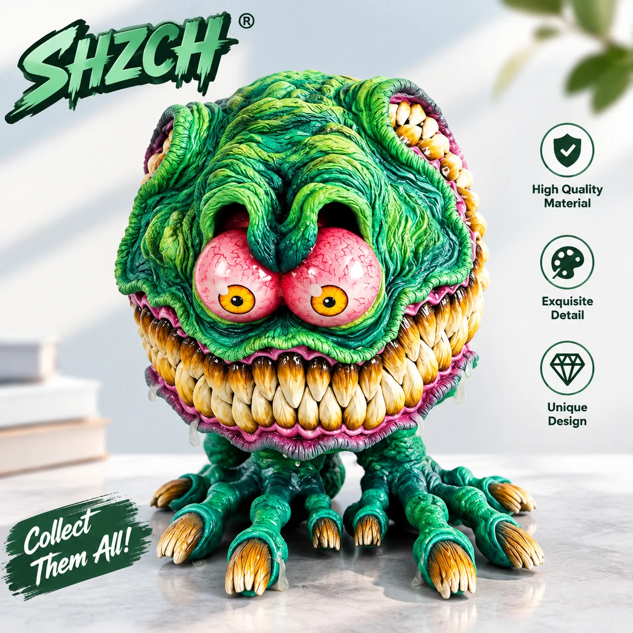 Bigmouth Freak Doll Driving Halloween Series Decorations Decorations Anime Design Decorations Home Furnishings