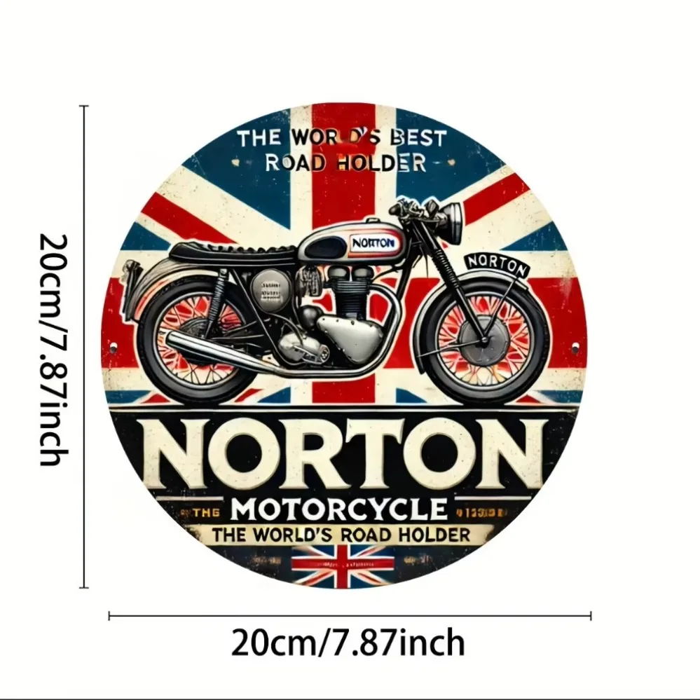 Norton Motorcycle Vintage Metal Sign: A 
