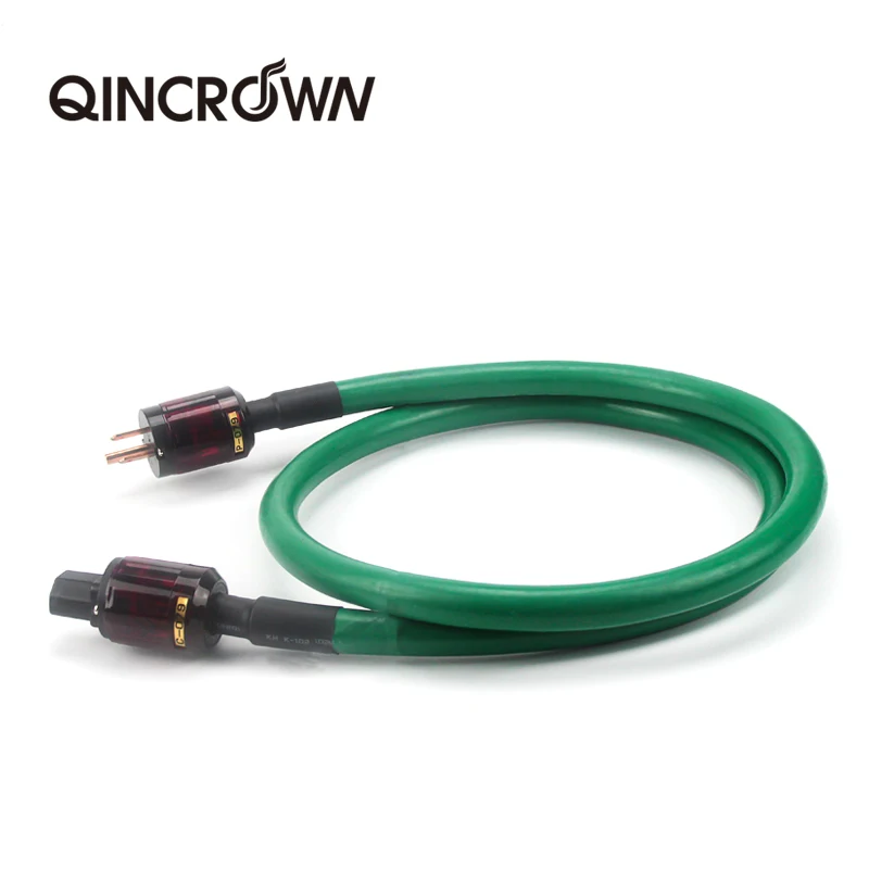QINCROWN MCINTOSH 2328 Power Line HIFI Power Cord with EU/US Plug  AC Audio Power Cable