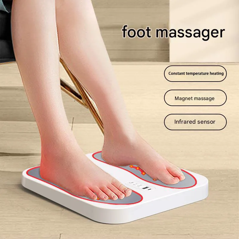 EMS Foot Massager Intelligent Pulse Microcurrent Therapy Machine, Electric Foot Spa for Instant Pain Relief, Portable Foot Care