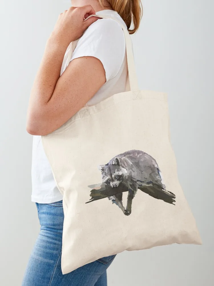A raccoon friend Tote Bag tote bag university shopper bag eco folding Canvas shoulder