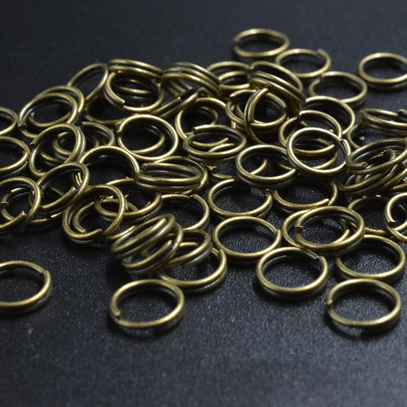 50-200pcs 4 5 6 8 10 12 mm Open Jump Rings Double Loops Split Rings Connectors For Diy Jewelry Making Findings Accessories