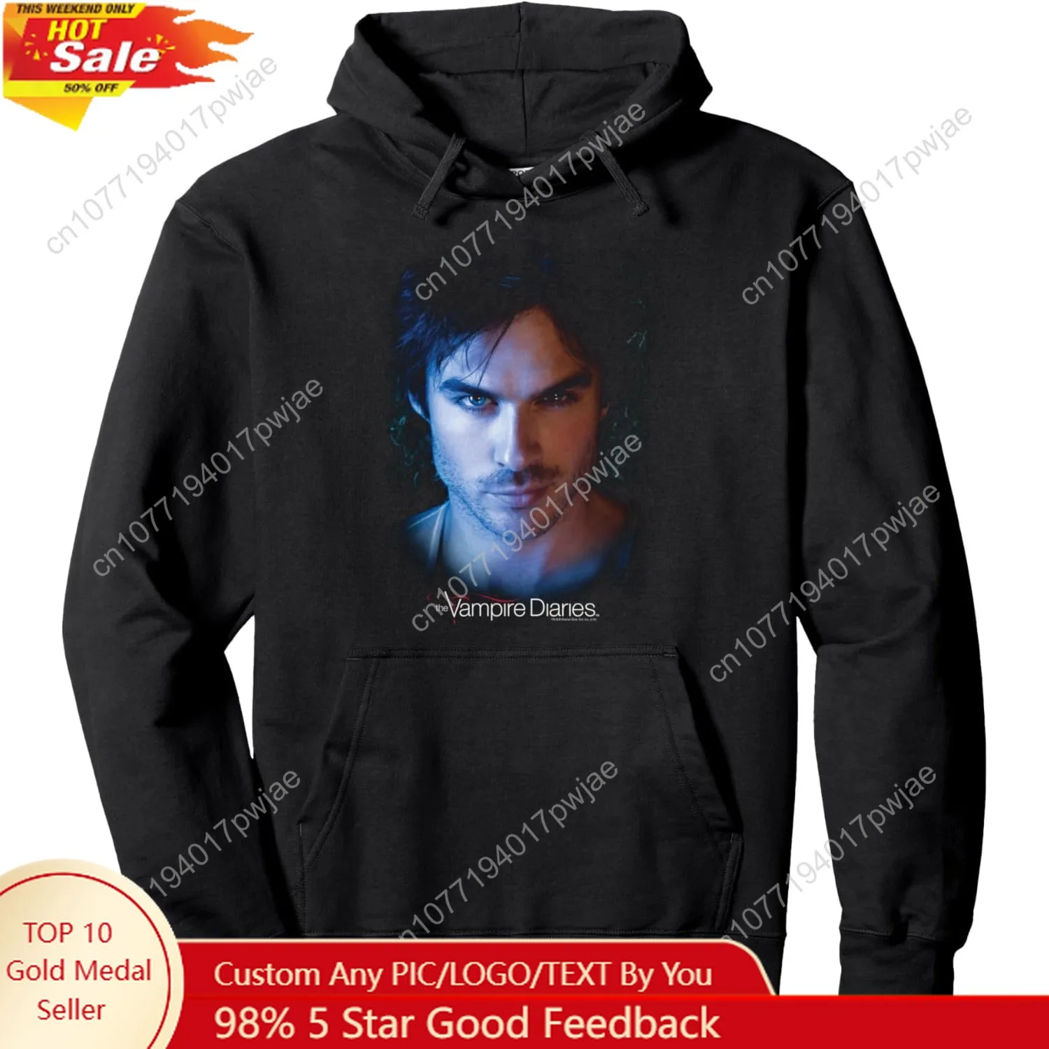 

The Vampire Diaries Damon Pullover Hoodie