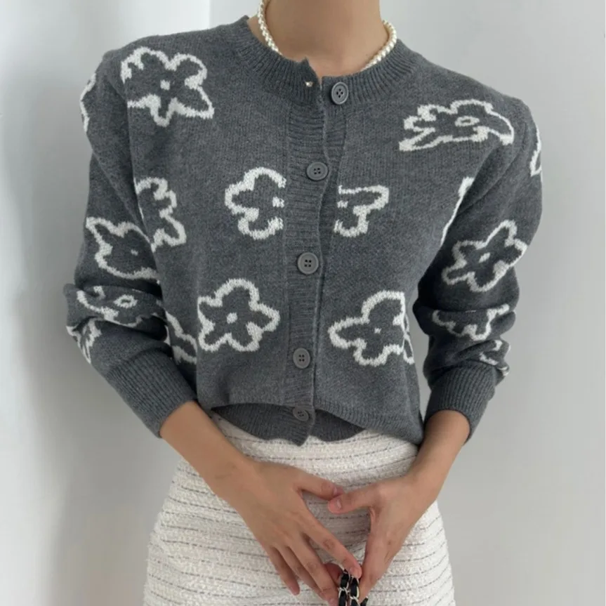 Women's Knitted Sweater Jaet Loose Long Sve ort Sle Autumn Winter Faion Casual Chic Versatile Tassel Trim Top