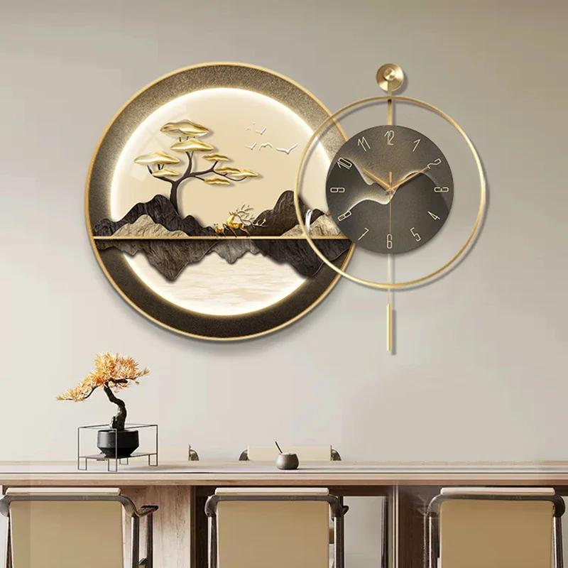 Modern Luxury Wall Clocks Interior Aesthetic Silent Creative Wall Watch Minimalist Fashion Reloj De Pared Living Room Decoration