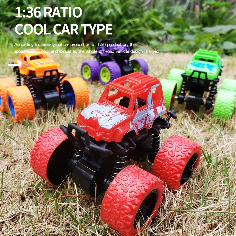 Monster Trucks Toys for Boys.Pull Back Cars.Friction Powered Toys Cars for Toddlers as Gifts for 3+ Years Old.