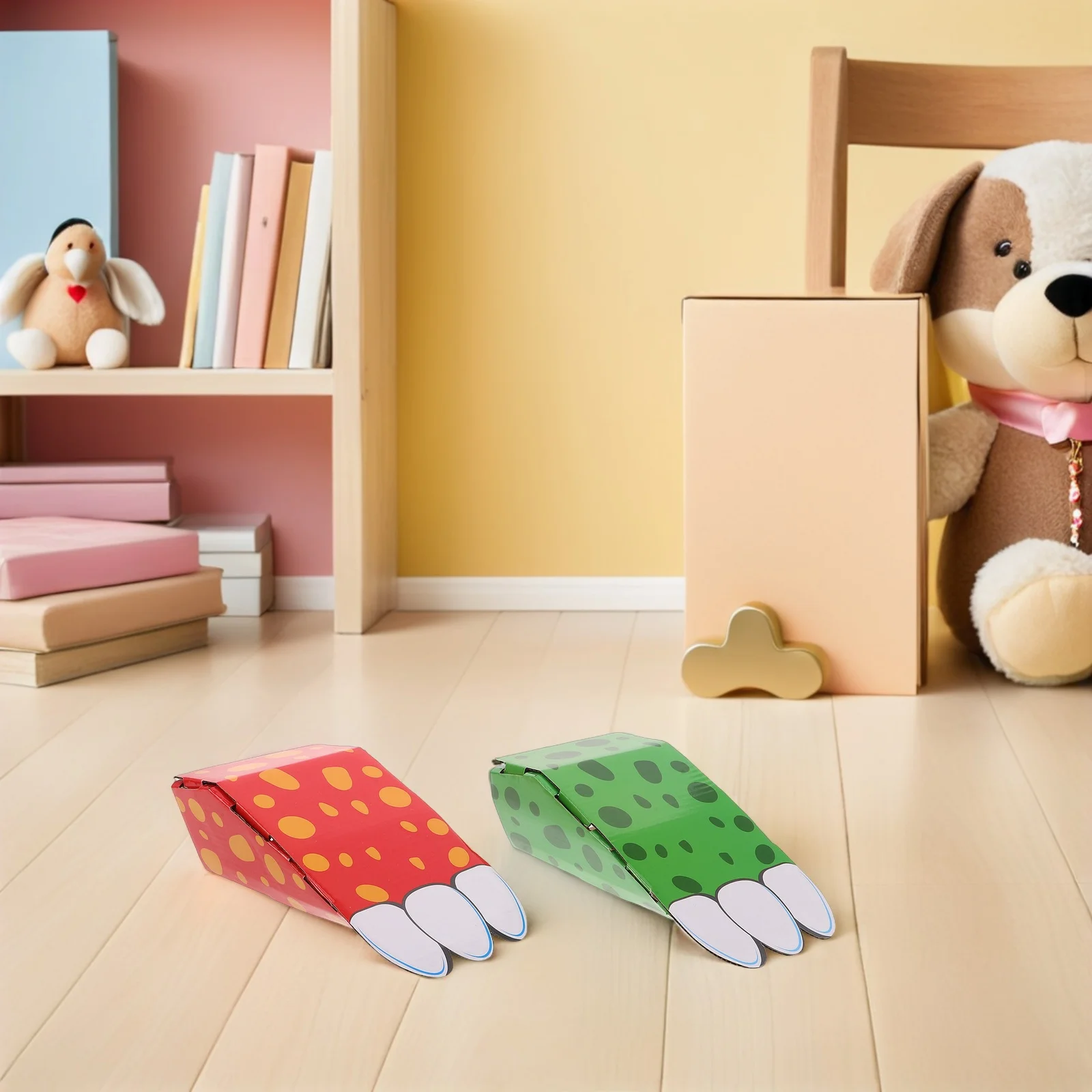 Kartonnen speelhuisje voor kinderen, handgemaakte doe-het-zelf creatieve activiteitenset voor fantasierijk spelen, leren en gezinsentertainment